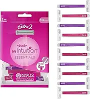 Wilkinson Sword Extra 2 Beauty - Pack of 10 Disposable Razors for Women, 2 Blades, with Non-Slip Handle and Lubricating Strip with Aloe Vera