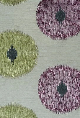 MOKUM Zahra Central Asian Ikat Guava Cream Remant New