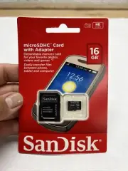 SanDisk 16 GB MicroSDHC CARD Easily Transfer Files or Storage