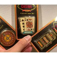 在飛比找蝦皮購物優惠-賭場 磁鐵 casino 撲克牌 老K 吃角子老虎 轉盤 冰