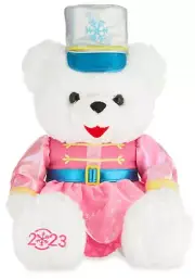 2023 WalMART CHRISTMAS Snowflake TEDDY BEAR White Nutcracker Girl 20"Pink Outfit