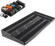 DOITOOL Portable Lightweight Guitar Effects Pedal Board with Power Supply Cradle Sturdy Design for Musicians Layout for Easy Cable Management Guitar Pedal Case Accessory