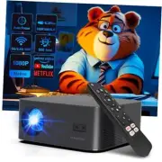 [Netflix Officially Licensed] Smart Projector with WiFi and Bluetooth, Native