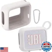 JBL Go 4 Waterproof Bluetooth Speaker Silicone Cover Case with Carabiner - Po