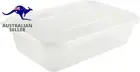 GP 50 X Plastic 650Ml Microwave Food Takeaway Containers with Lids - BPA Free,