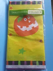 HALLOWEEN PAPER TABLECLOTH STARRY PUMPKIN Party Decoration Multi-Color