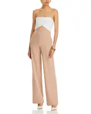 Black Halo Jada Color Block Cutout Jumpsuit