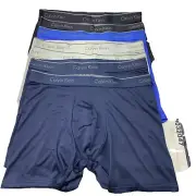 Large Calvin Klein Classics Boxer Briefs Black Blue Gray Underwear Large 7-Pack