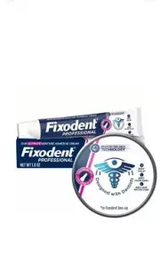 1.8 oz Fixodent Professional Ultimate Denture Adhesive Cream Pack Of 2