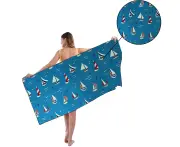 Microfiber Quick Drying Beach Towel with a Carrying Bag,Super Absorbent
