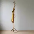 8 Hook Wooden Clothes Coat Stand Hat Rack Tree Shelf Hanger Organizer Holder