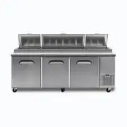 Bromic Refrigeration Bromic Three-Door Food Prep Counter PP2370 - Pizza Prep Fridges (BR-3735802) - 3735802-BR