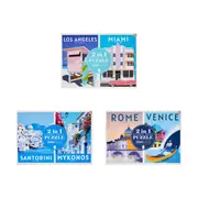 1000 Piece 2-in-1 Double Sided Travel Poster Jigsaw Puzzle - Assorted