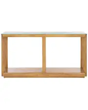 Safavieh Couture Benecarlo Glass Top Console Table