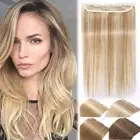 Clip in 100% Remy Human Hair Extensions One Piece Weft Black Brown Blonde AU