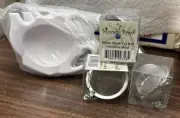 4 White Polystyrene Teabag Holder Spoon Rest Teapot With 4 Mesh Tea Ball 45 mm