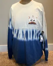Disney Parks Finding Nemo Nemo & Dory Blue Tie Dye Spirit Jersey Adult LARGE New