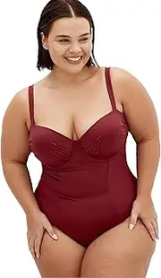 [City Chic] Women's Plus Size 1 Piece Swimsuit - Seville Underwire