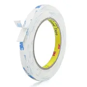 Double Sided Tape 0.39in x 16.5ft, Mounting Tape Heavy Duty, Removeable PE