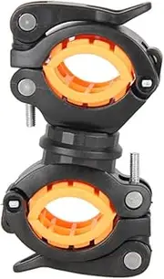 Mipcase 360Degree Rotating Handlebar Flashlight Mount Clip Clamp for Bike Seatpost and Pole Fits Sturdy Shock Holder