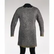 Medieval Armor Flat Riveted Chainmail Mild Steel Oiled Chain mail Reenactment