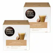 Nescafé Dolce Gusto Cortado Espresso Macchiato, Pack of 2, 2 x 16 Capsules