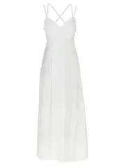 [Alberta Ferretti] Alberta Ferretti-Sangallo Dress Abiti Bianco-Donna 38IT White