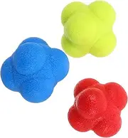 SUPVOX 3pcs Hexagonal Reaction Balls for Fitness Enhance Hand Eye Coordination Reaction Speed and Agility Portable Training for Sports and Group Exercises
