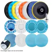 17pcs 6" Car Buffing Polishing Pads Waxing Foam Sponge Polisher Kit for Drill