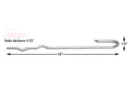 Ground Stakes Kinked 25pcs 12" Galvanized for Deer Block Net Tent Canopy Fence