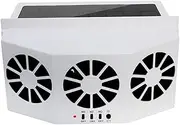 SOLUSTRE Solar-Powered Car Window Fan Solar Car Exhaust Fan No Battery Power Required Pet Smell Energy-Saving Easy to Install