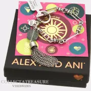 Authentic Alex and Ani Bohemian Rafaelian Silver Charm Bracelet