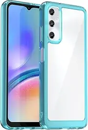 [FANYUAN] Case for Samsung Galaxy M14 4G, Soft TPU + Hard PC Ultra-Thin Shockproof Protective Case, Anti-Scratch, Cover for Samsung Galaxy M14 4G.(Transparent Blue)