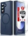 for Galaxy Z-Fold-6-Case: Samsung Fold 6 Case [Compatible with MagSafe] with 2Pc