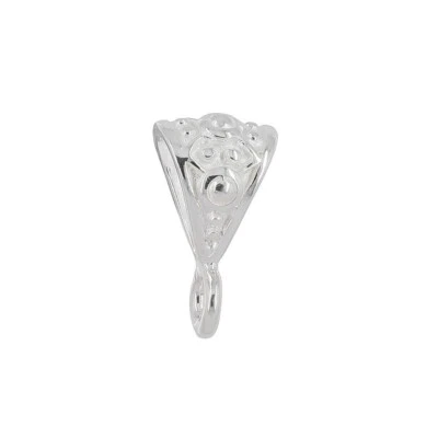Sterling Silver Pendant Clasp Bail Connector with Heavy Duty Open Loop #97568