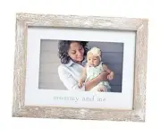 Pearhead Mommy and Me Rustic Keepsake Picture Frame, New Mom and Expecting Mom