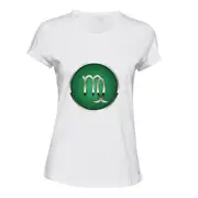 Virgo Zodiac Horoscope Star Sign White Female Ladies Women T Shirt Tee Top