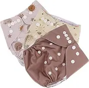LIFKOME Cloth Diapers Washable Reusable Diapers for Boys Portable Training Pants for Newborns Leak Prevention for Potty Training