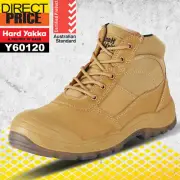 Hard Yakka Work Boots Utility Side Zip Safety Steel Cap Toe Shoe Y60120 NEW
