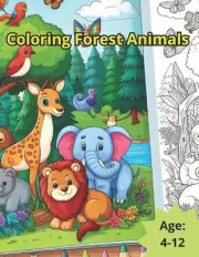 Coloring Forest Animals by Luiz Matias Paperback Book