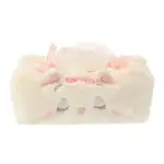 全新 日本迪士尼商店 瑪麗貓面紙套（不包含面紙）貓兒歷險記 瑪莉貓 絨毛面紙盒套 貓貓閉眼衛生紙套 貓咪毛茸茸車用面紙套