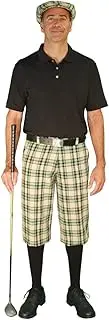 [Golf Knickers] Outfit-Mens-Plaid-Matching Golf Cap & Golf Socks-Stewart Collection