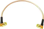 ROBAUN Antenna Cable RP SMA Male Right Angle to Reverse Plug RA 90-Degree Pigtail Adapter RG316 RG174 15/30/50/100cm(Brown RG316,100cm)