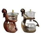 Magnetic Teapot Tea Infuser Pot Semi Automatic Kungfu Glass Tea Set Kung Fu Tea