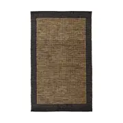 Alhambra Border Jute Rug Walnut 150x240cm