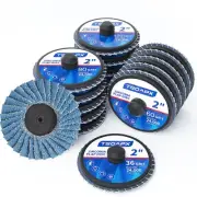 20 PCS Flap Discs Set, 2" Zirconia Roll Lock Die Grinder Sanding Disc Sandpap...