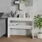 NNEVL Console Table White 102x30x80 cm Chipboard