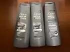 3* Dove MEN + Care Purifying Shampoo Charcoal + Clay Plant-Based Cleansers 12oz.