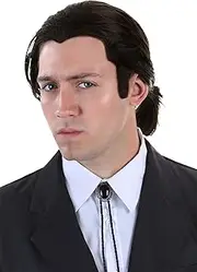 Men's Pulp Fiction Wig and Tie Set Adult Pulp Fiction Vega Standard