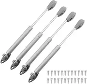 Support hydraulic spring rod Gas Strut Lift Stay Support Hydraulic Spring, 4 Pcs Gas Lift Strut,Flap Fitting Gas Spring for Flaps,Gas Springs,Cabinet Support,Cupboard Hydraulic Shock Absorber(100N)(10